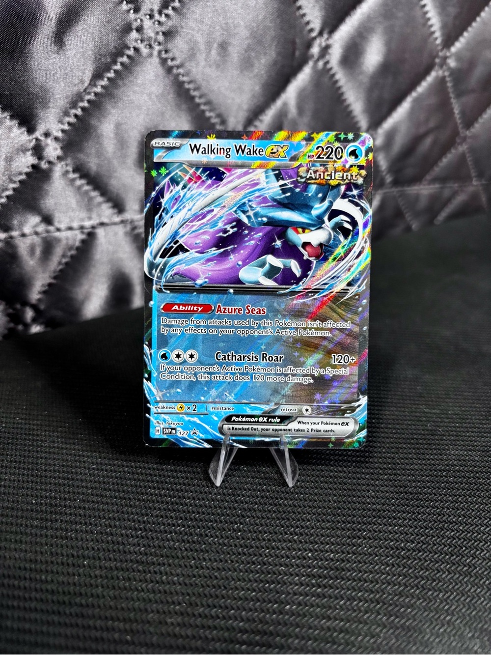 Pokemon Walking Wake EX Holographic Card